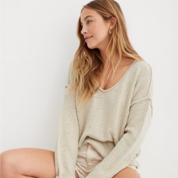 ISO of Aerie Voop Oversized Sweater in Soft Oat!! 🌾 - Picture 5 of 5